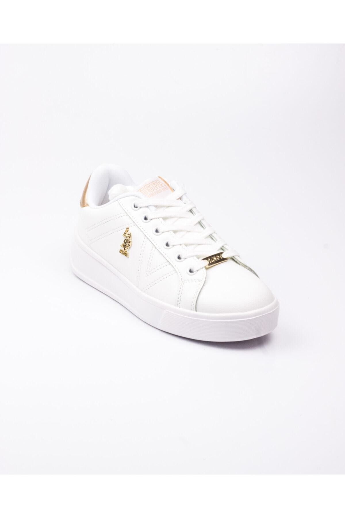 U.S. Polo Assn. U. S. Polo Exxy Beyaz Kadın Sneaker Beyaz-38