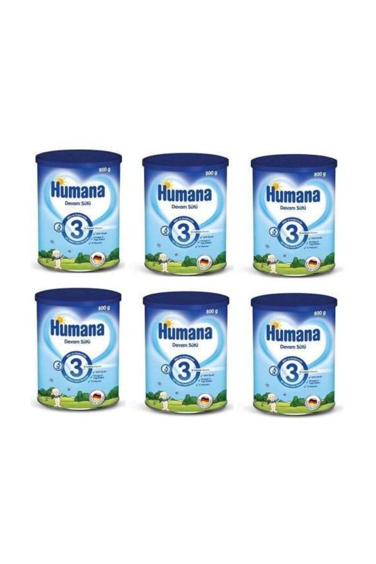 Humana 3 Bebek Maması Devam Sütü 800 gr x 3 Adet