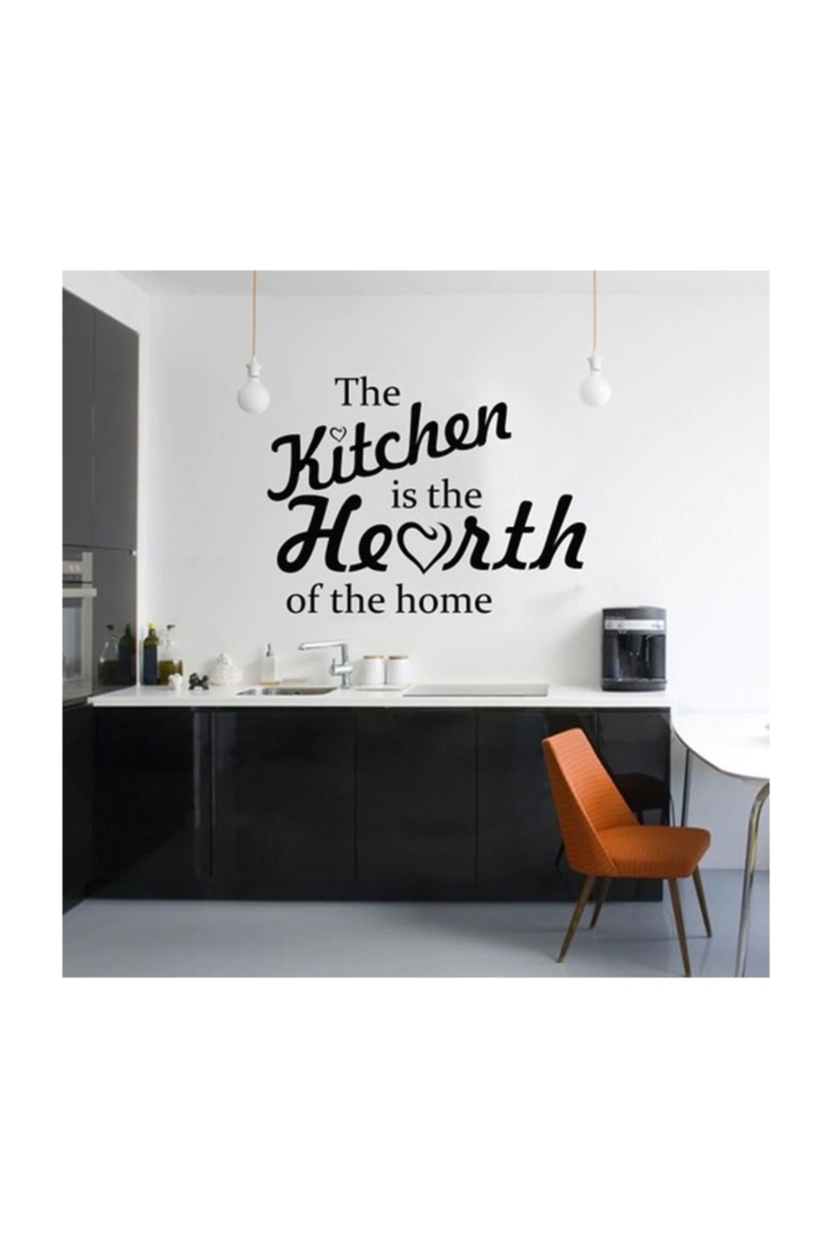 KT Decor The Kitchen Is The Hearth Modern Duvar Sticker