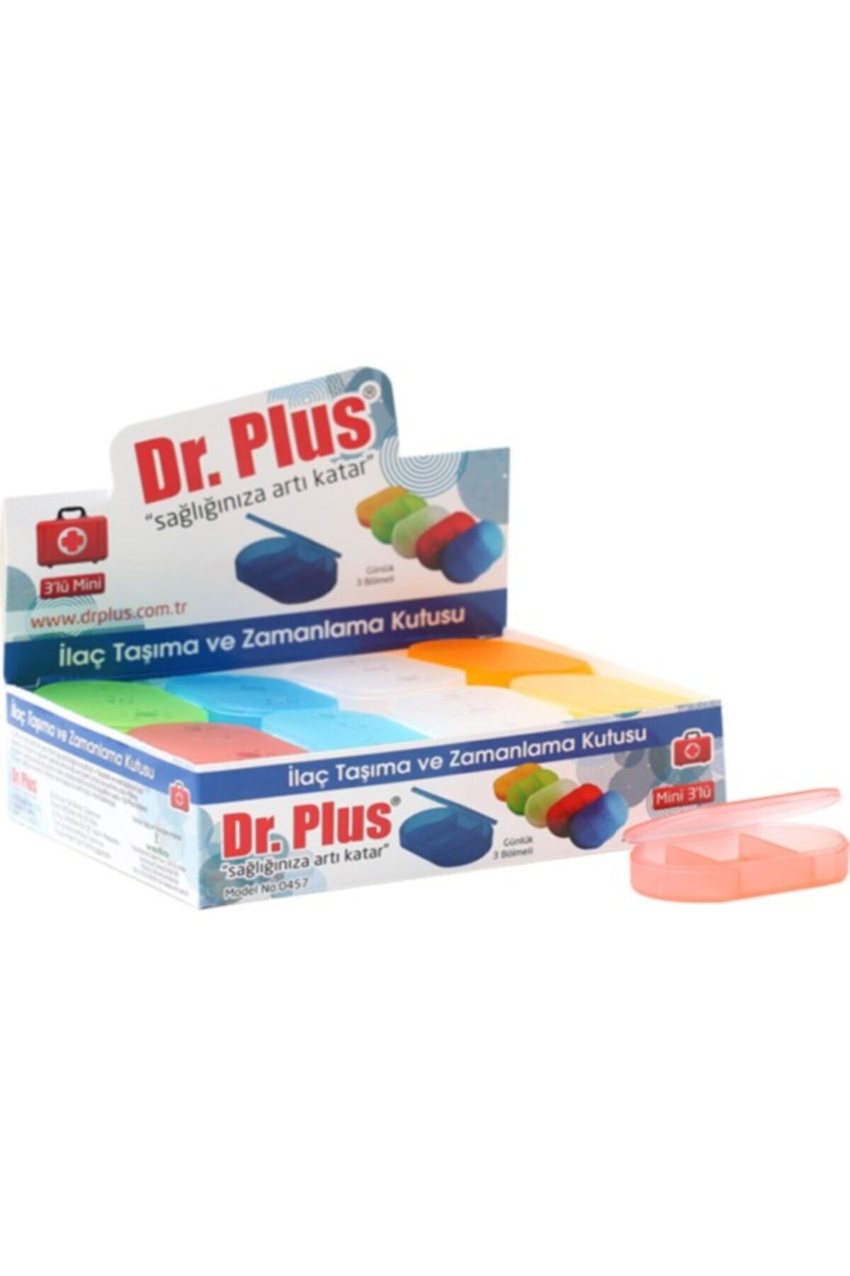 Dr Plus Ilaç Saklama Ve Zamanlama Kutusu. Mini 3 (24 ADET) Dr. Plus
