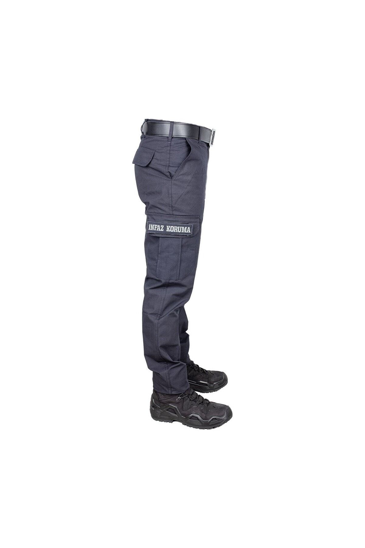 AskerVadisi İKM-CTE Pantolonu Lacivert Renk Cep Kapakları Yazılı