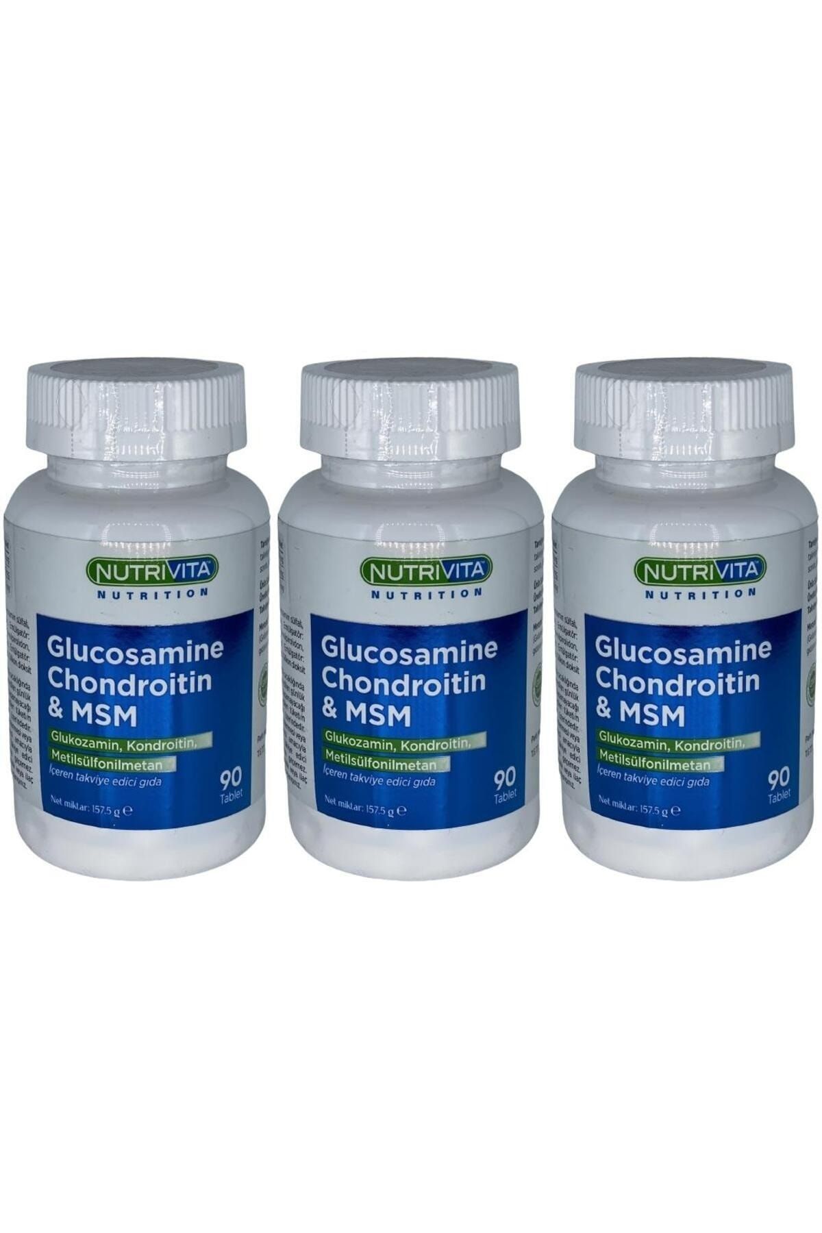Nutrivita Nutrition Glucosamine Chondroitin Msm 3x90 Tablet Glukozamin Kondroitin