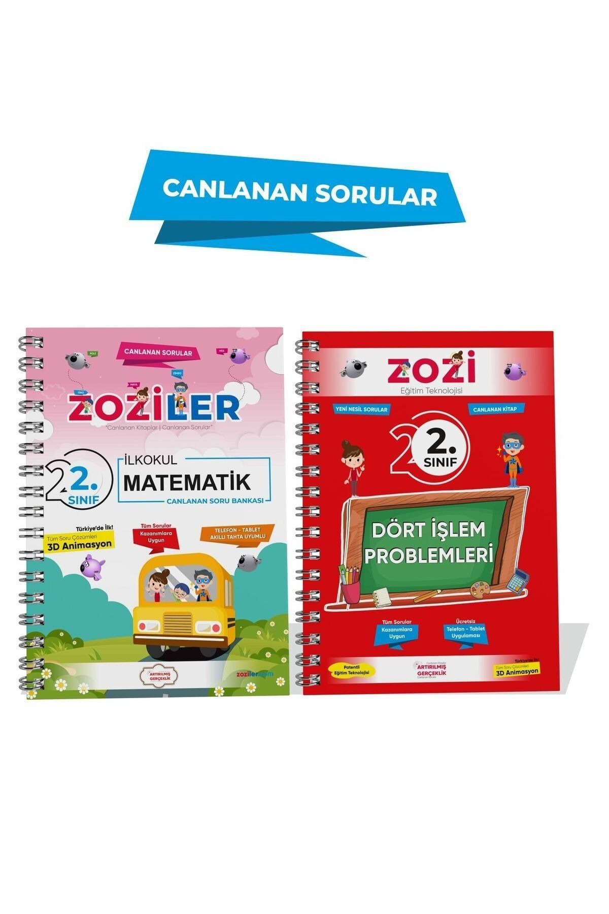 ZOZİLER 2.Sınıf Matematik Soru Bankası ve Dört İşlem Problemleri - Canlı Sorularla Dolu!