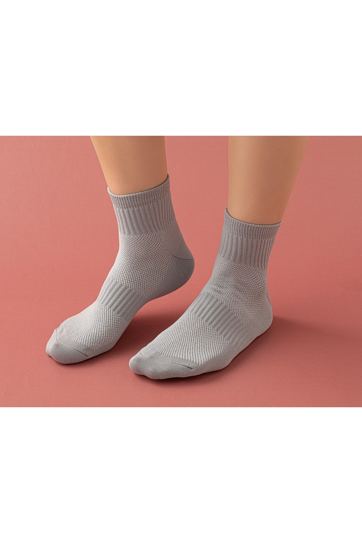 English Home Tery Kadın 3'lü Spor Çorap 36-40 Siyah-beyaz-gri
