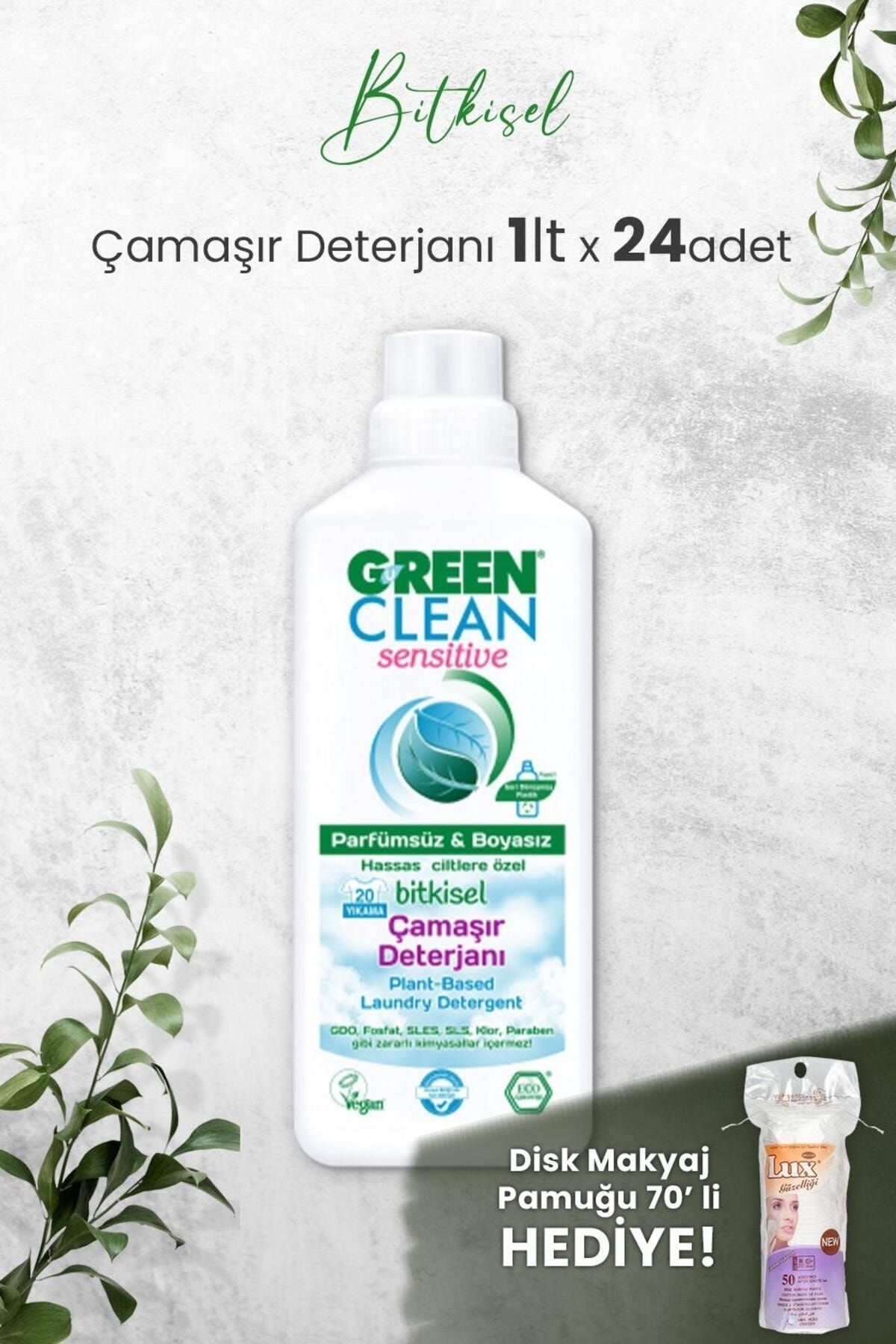 Green Clean Kokusuz Çamaşır Deterjanı 1 L x 24 Adet