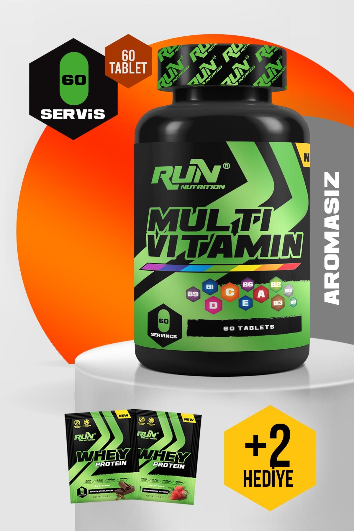 Run Nutrition Multivitamin 60 Tablet ,multimineral, Enzim Karışımı