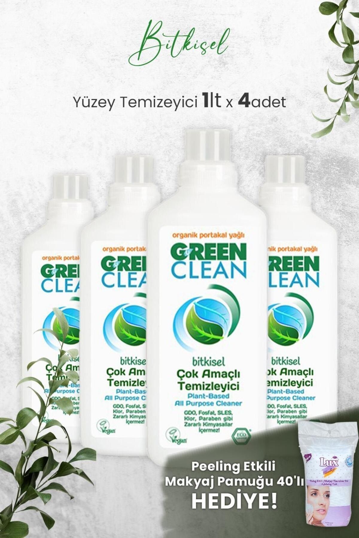 Green Clean Çok Amaçlı Yüzey Temizleyici Portakallı 1 Litre x 4 Adet