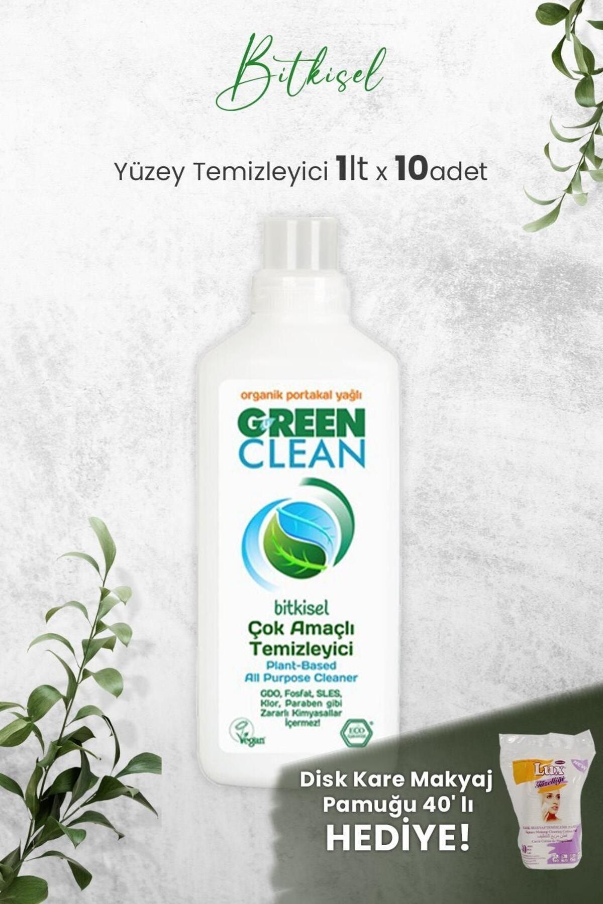 Green Clean U Green Clean Çok Amaçlı Yüzey Temizleyici Portakallı 1 Litre x 10 Adet