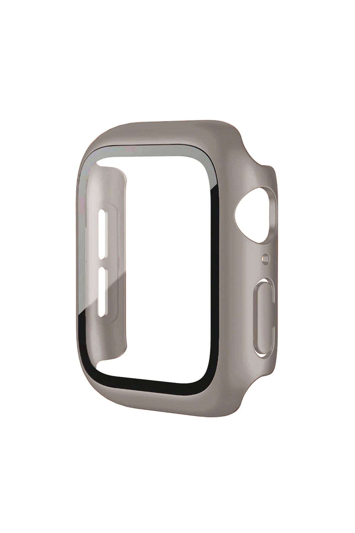 QUSE Apple Watch Seri 3-2 42mm Uyumlu Ekran Ve Kasa Koruyucu Duman Grisi
