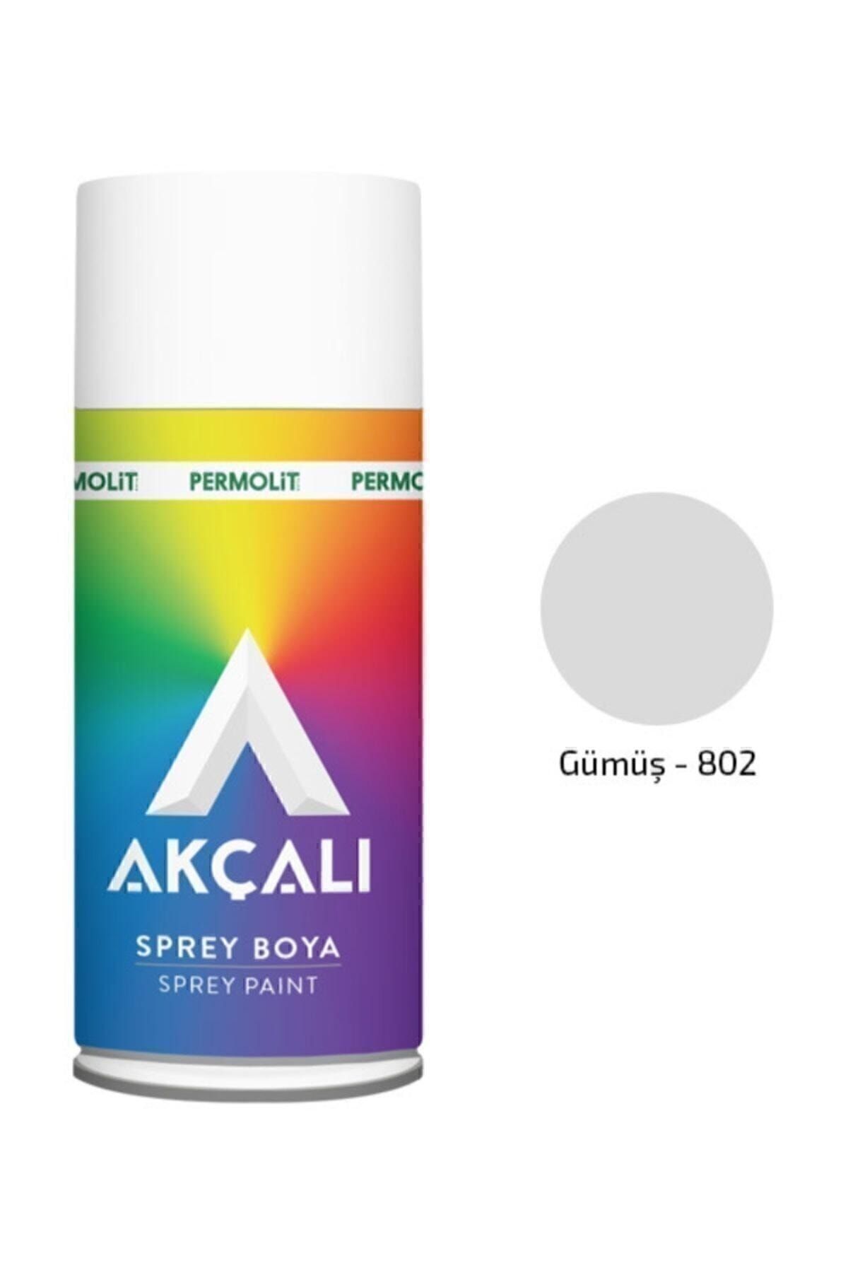 Akçalı Sprey Boya 802 Metalik Gümüş 400ml