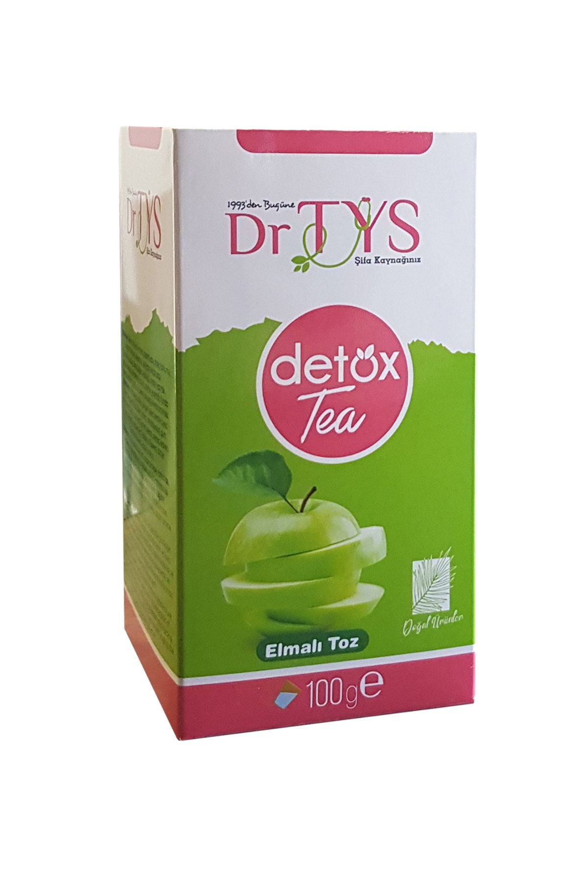 Zencefil Organik Dr Tys Detox Tea Elmalı Toz Çay 100 gr Elma Tozu Detoks Çayı