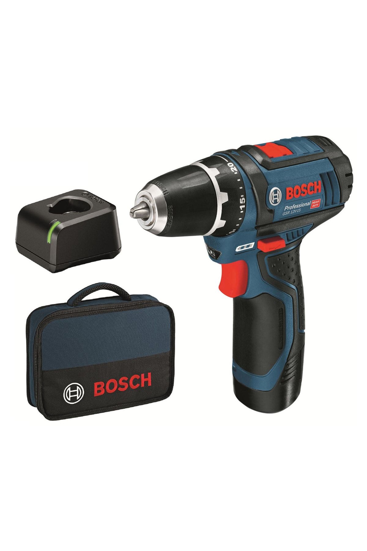 Bosch Professional Gsr 12v-15 2.0 Ah Tek Akülü Delme Vidalama Makinesi - 0615990l5g