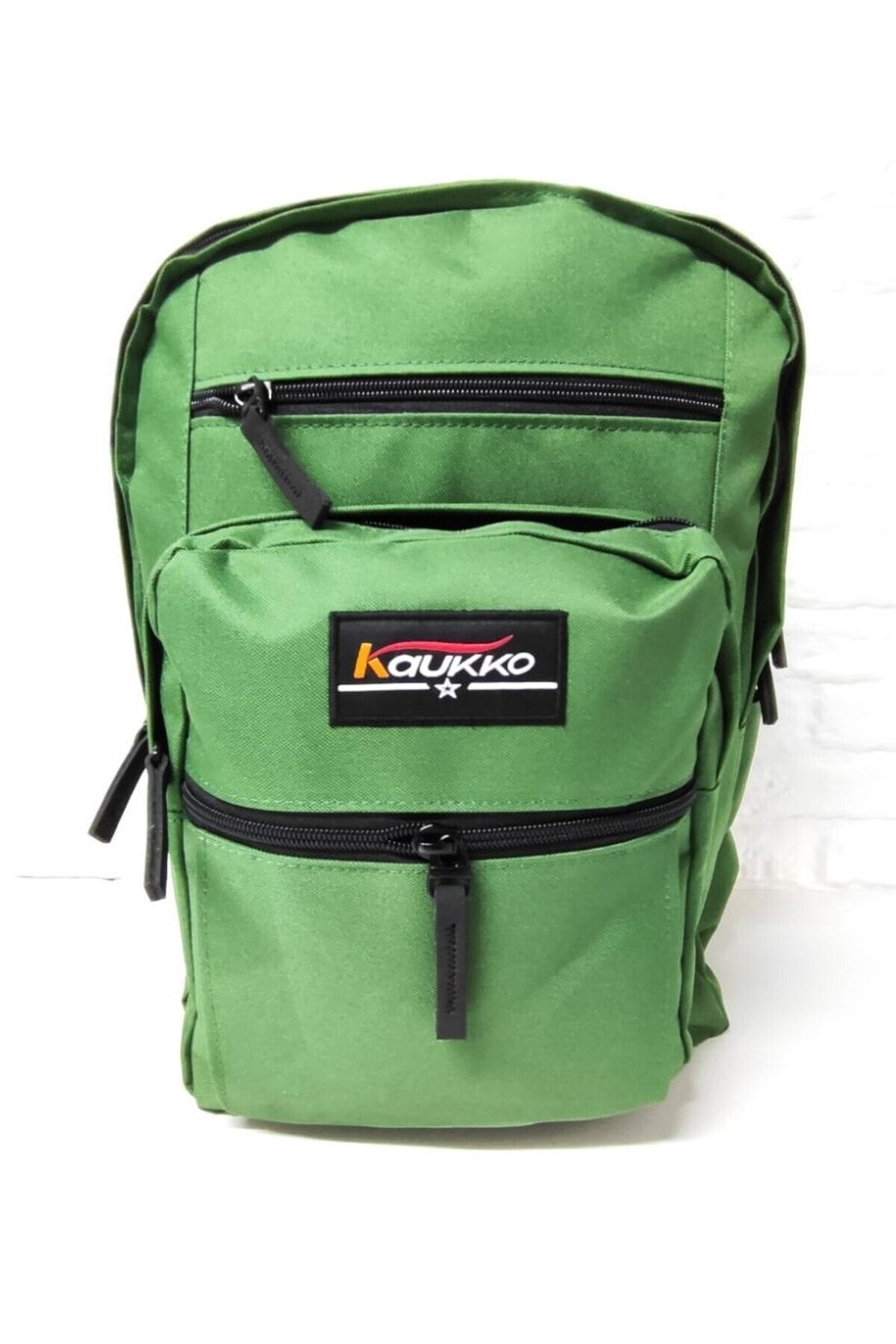 Kaukko Full Pocket Yeşil Renk Sırt Çantası Yerli Üretim (1 Yıl Garanti)