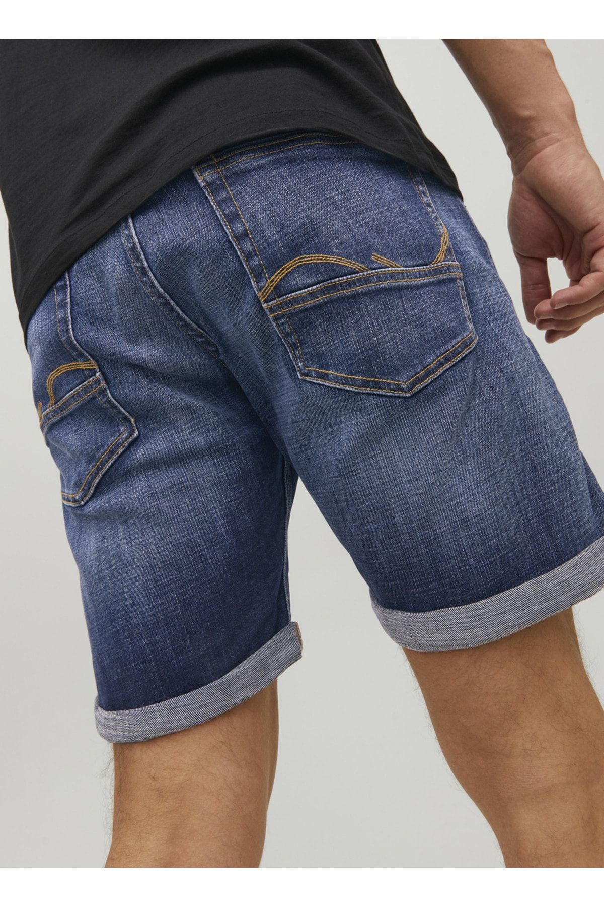 Jack & Jones Dar Erkek Denim Şort JJICHRIS JJWOOD SHORTS GE 711 SN