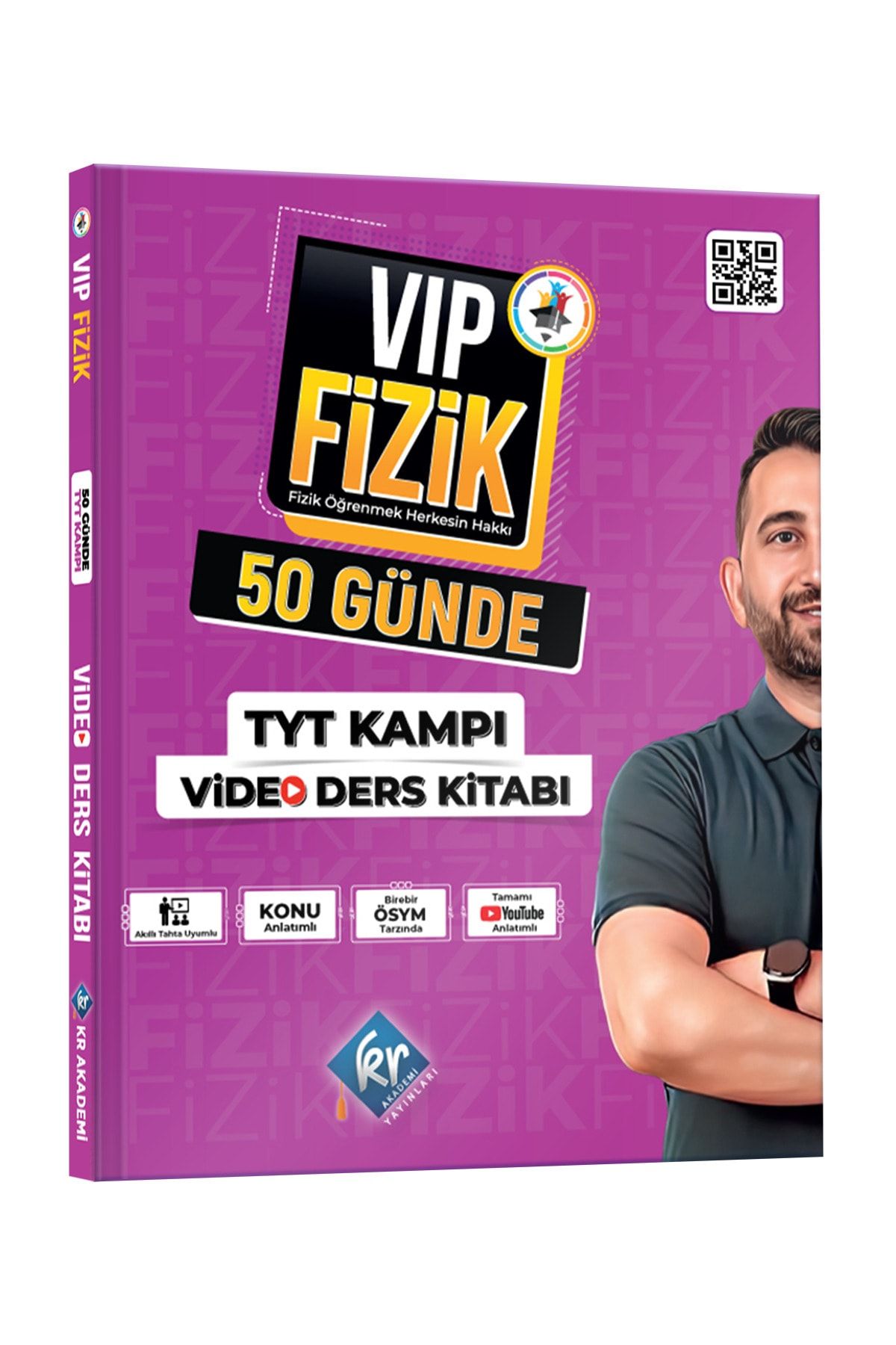 KR Akademi Yayınları Kr Akademi 2024 Vip Fizik 50 Günde Tyt Kampı Video Ders Kitabı