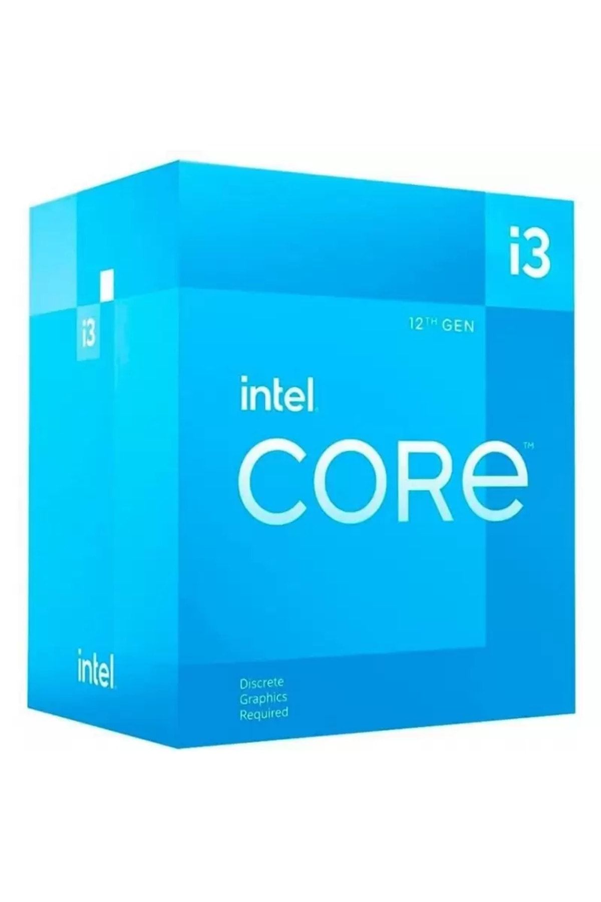 Intel Core i3 12100F 3 3.3GHz 12MB BOX 1700P Fanlı