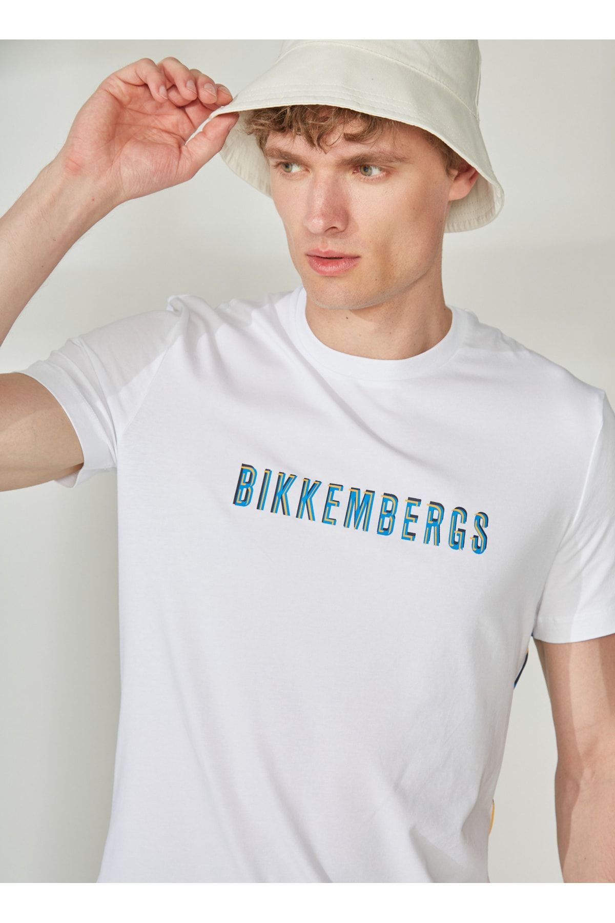 Bikkembergs Beyaz Erkek T-Shirt