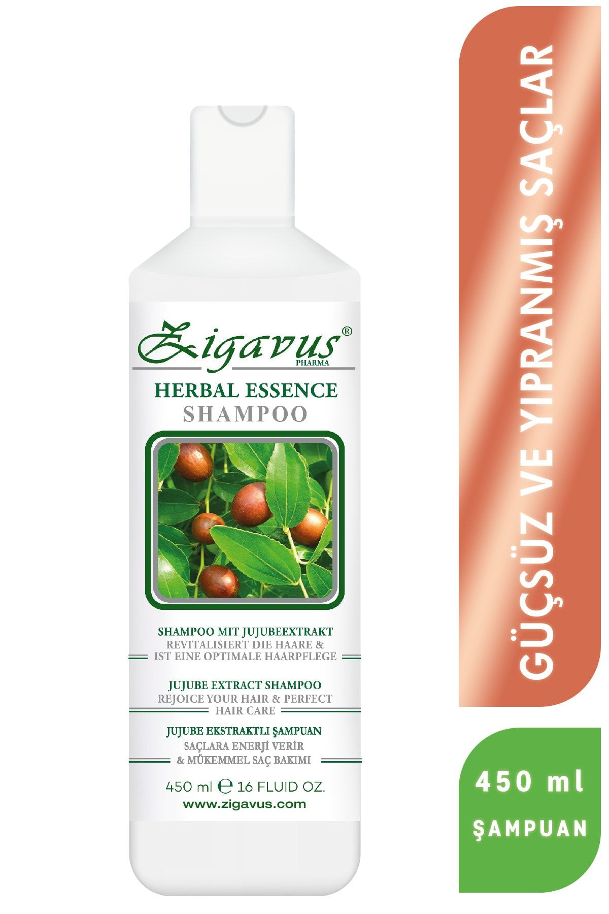 Zigavus Jujube Ekstraktlı Şampuan 450 ml 8699349130237