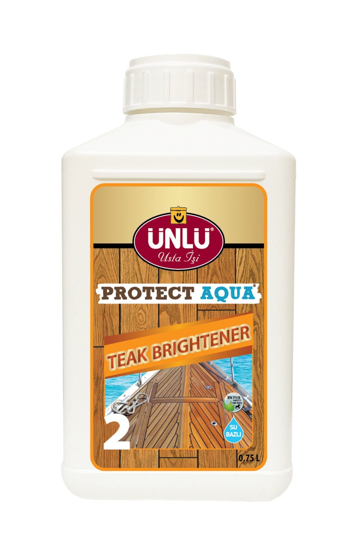 Ünlü Boya Ünlü Protect Aqua Su Bazlı Brightener (2. Adım) 0,75L
