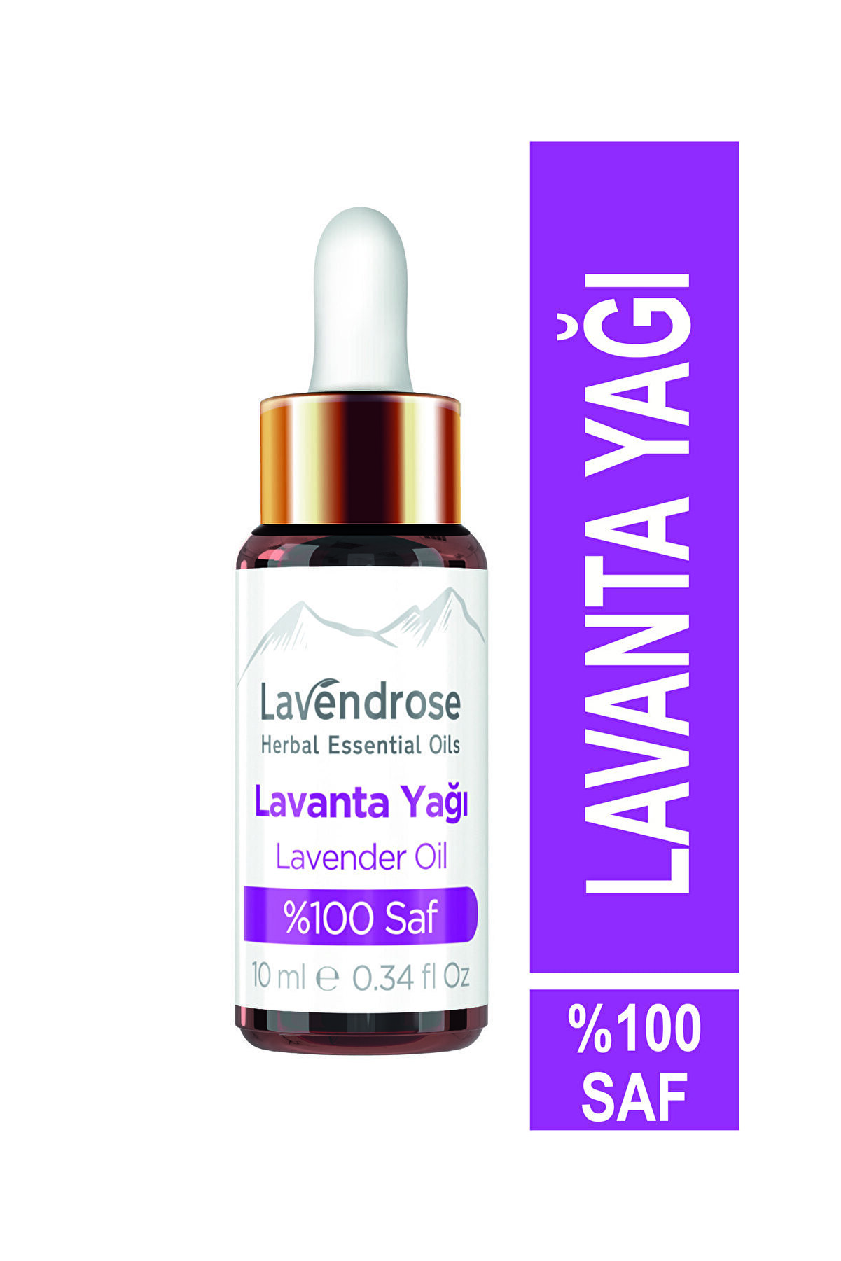 Lavendrose Lavanta Yağı %100 Saf - Bitkisel Aromaterapi Lavanta Uyku Ve Stres Yağı 10ml - Uçucu Yağ