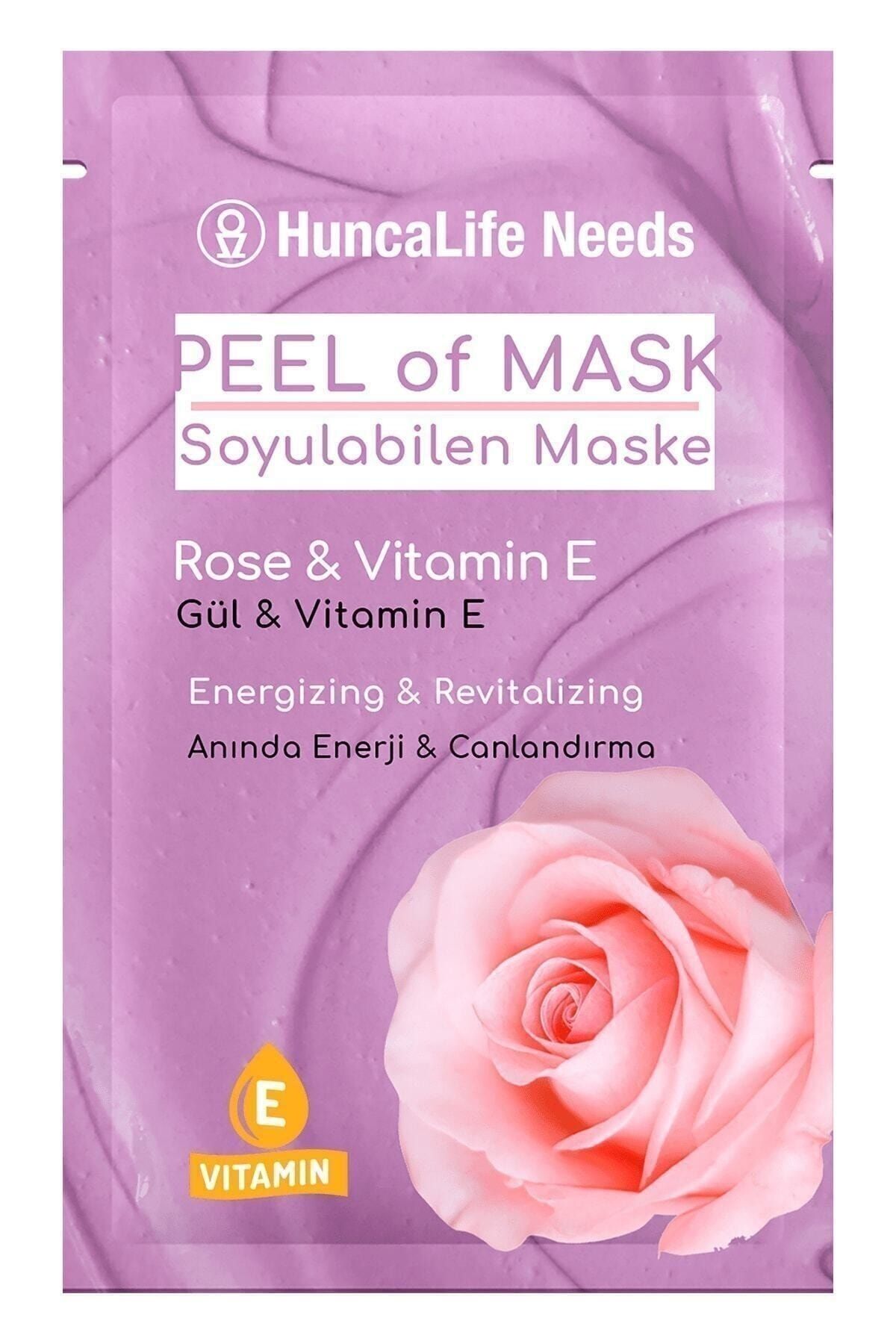 Huncalife Needs Gül Ve Vitamin E Içeren Soyulabilen Yüz Maskesi 10 ml - 8690973720603