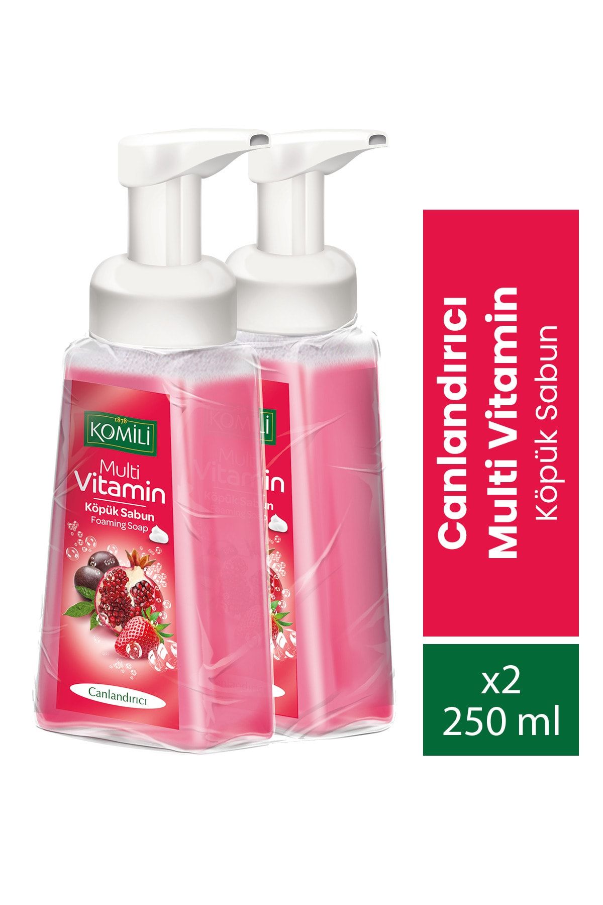 Komili Canlandırıcı Köpük Sabun Multi Vitamin 250 ml 250 ml