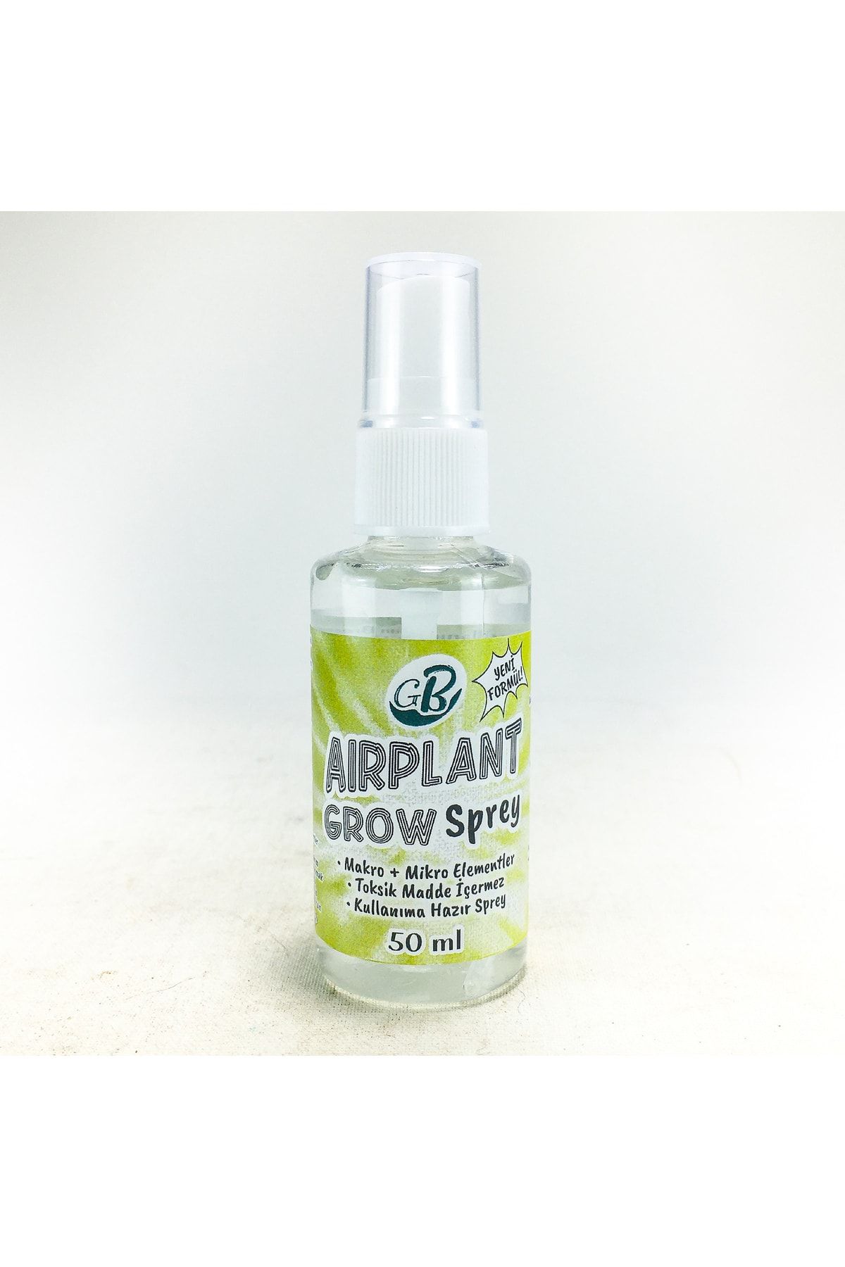 Gurme Bitki Airplant Grow Sprey 50 Ml - Hava Bitkisi Tillandsia Için Sıvı Besin Gübre Vitamin