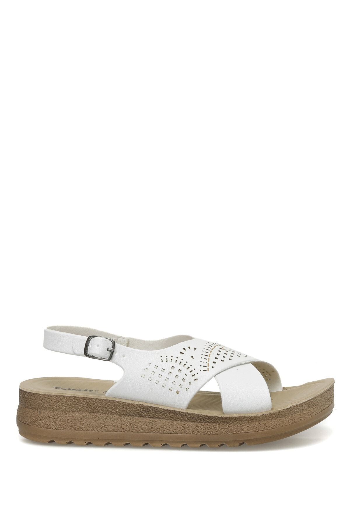 Polaris 164439.Z3FX Beyaz Kadın Comfort Sandalet