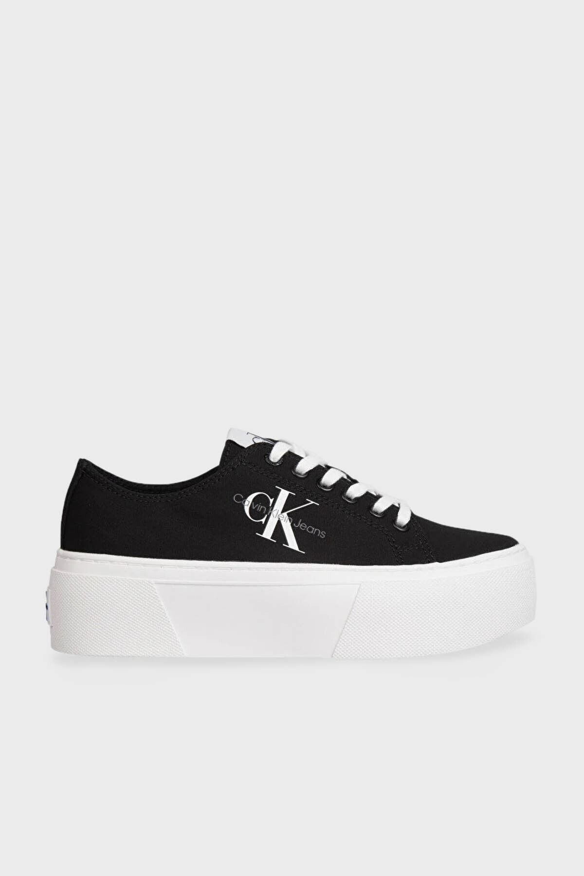 Calvin Klein Logolu Kalın Tabanlı Sneaker Ayakkabı YW0YW01033 BDS