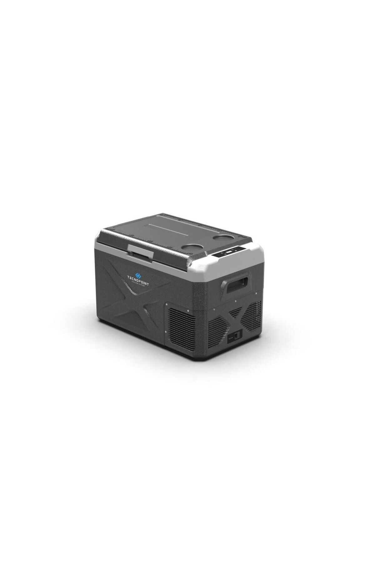 tecnopoint 30 Litre Taşınabilir Antrasit Araç Buzdolabı 12V/24V/220V Uyumlu