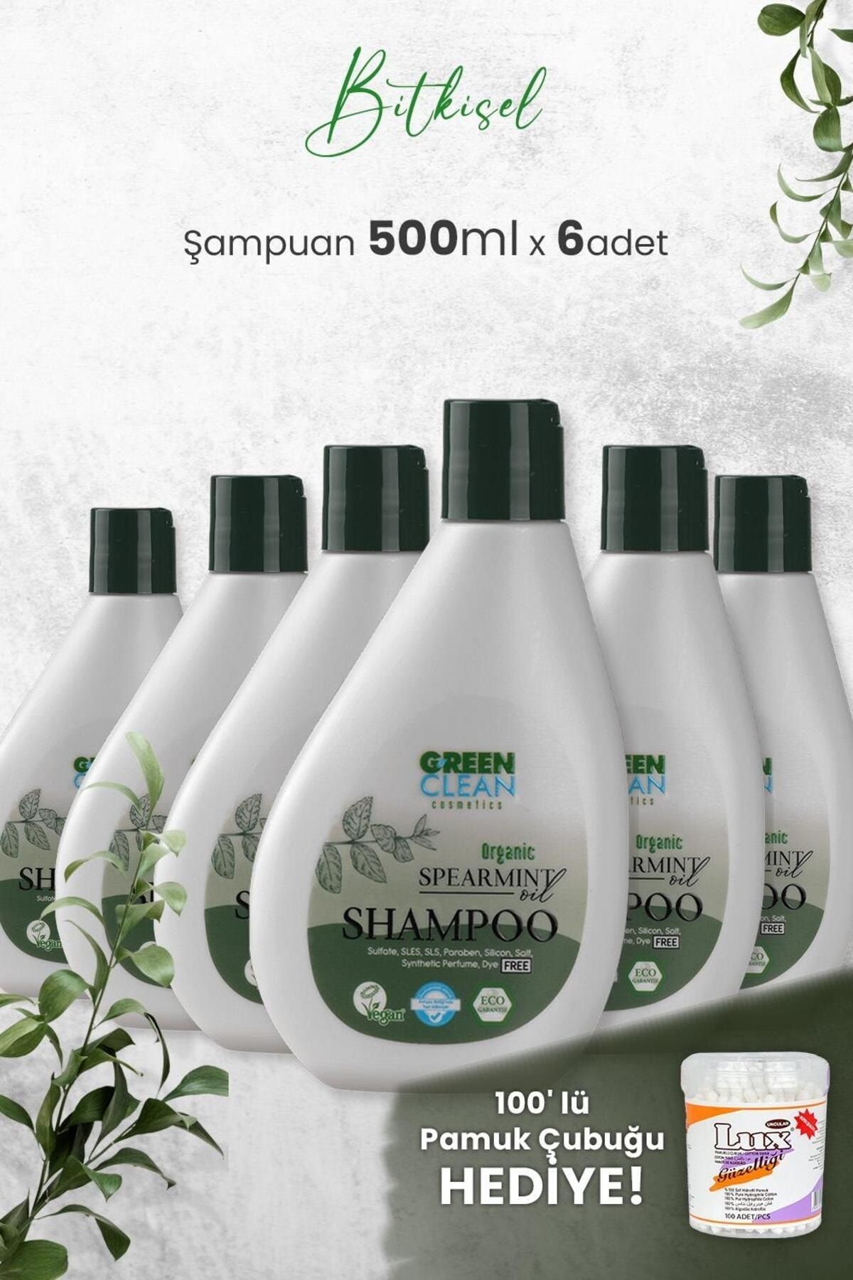 Green Clean Şampuan Spearmint 275 ml x 6 Adet ve Hediyeli