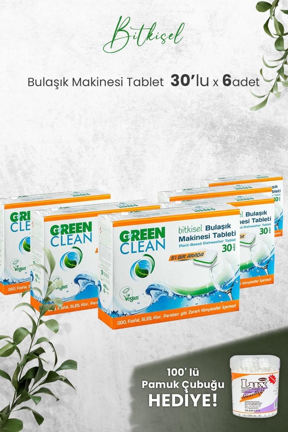 Green Clean U Green Clean Bulaşık Makinesi Tablet 30'lu x 6 Adet ve