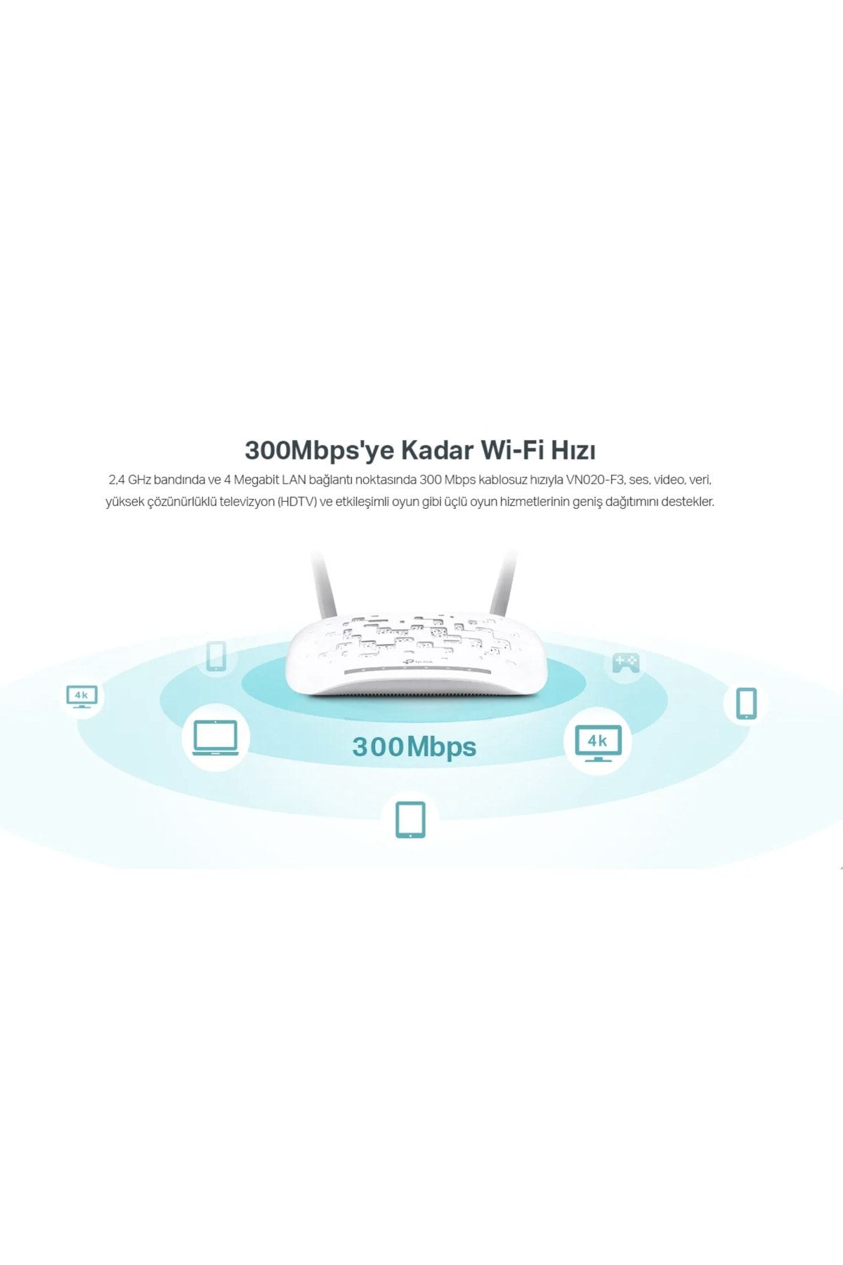 Tp-Link VN020-F3 300Mbps Modem Router