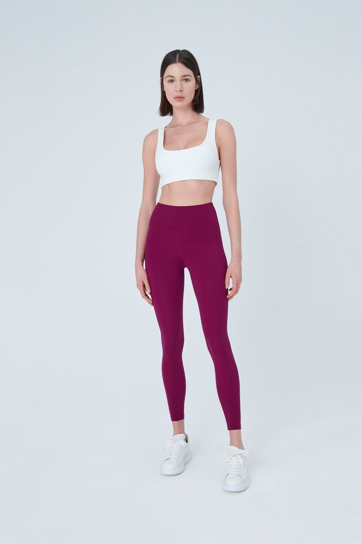 UP&FIT Push Up Soft Yüksel Bel Toparlayıcı Tayt Mürdüm