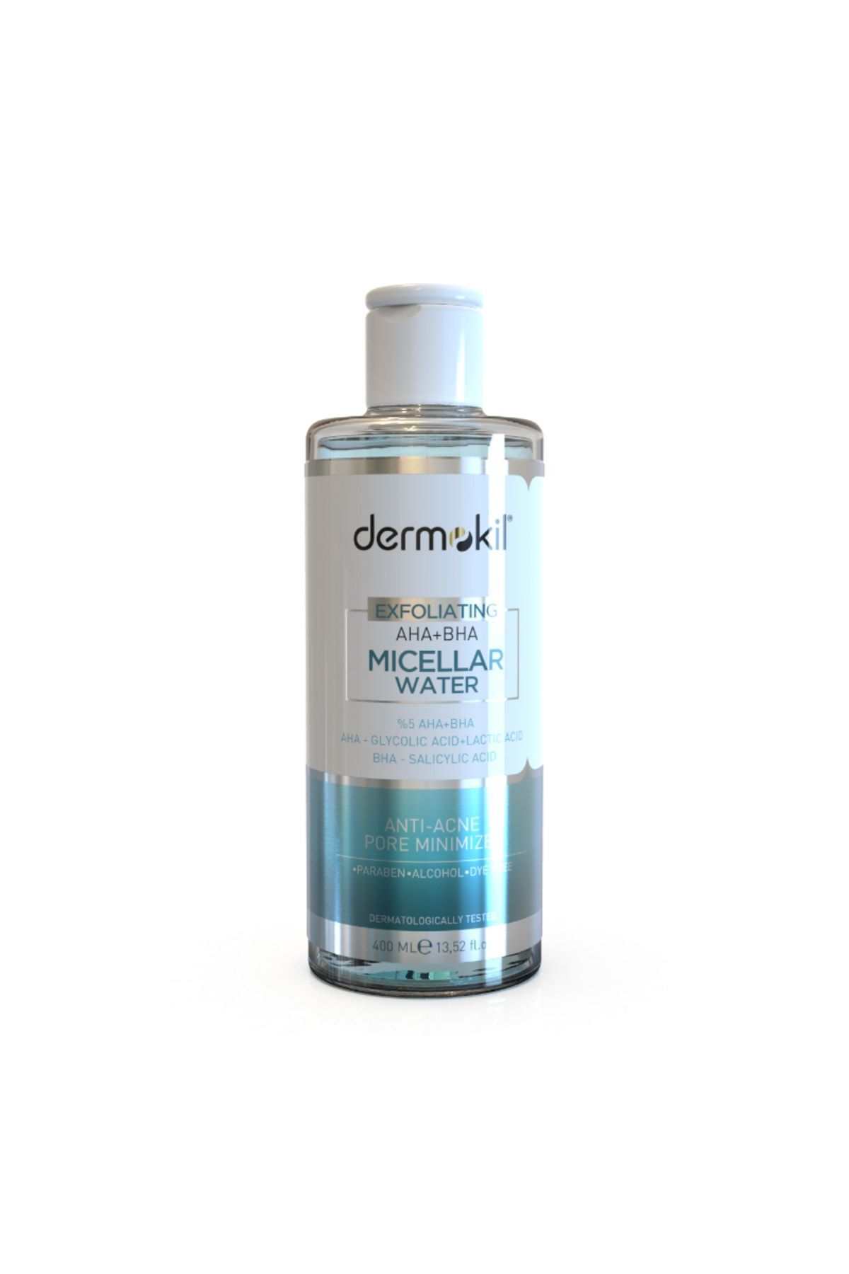 Dermokil Exfoliating AHA+BHA Niacinamide Micellar Makyaj Temizleme Suyu 400 ml