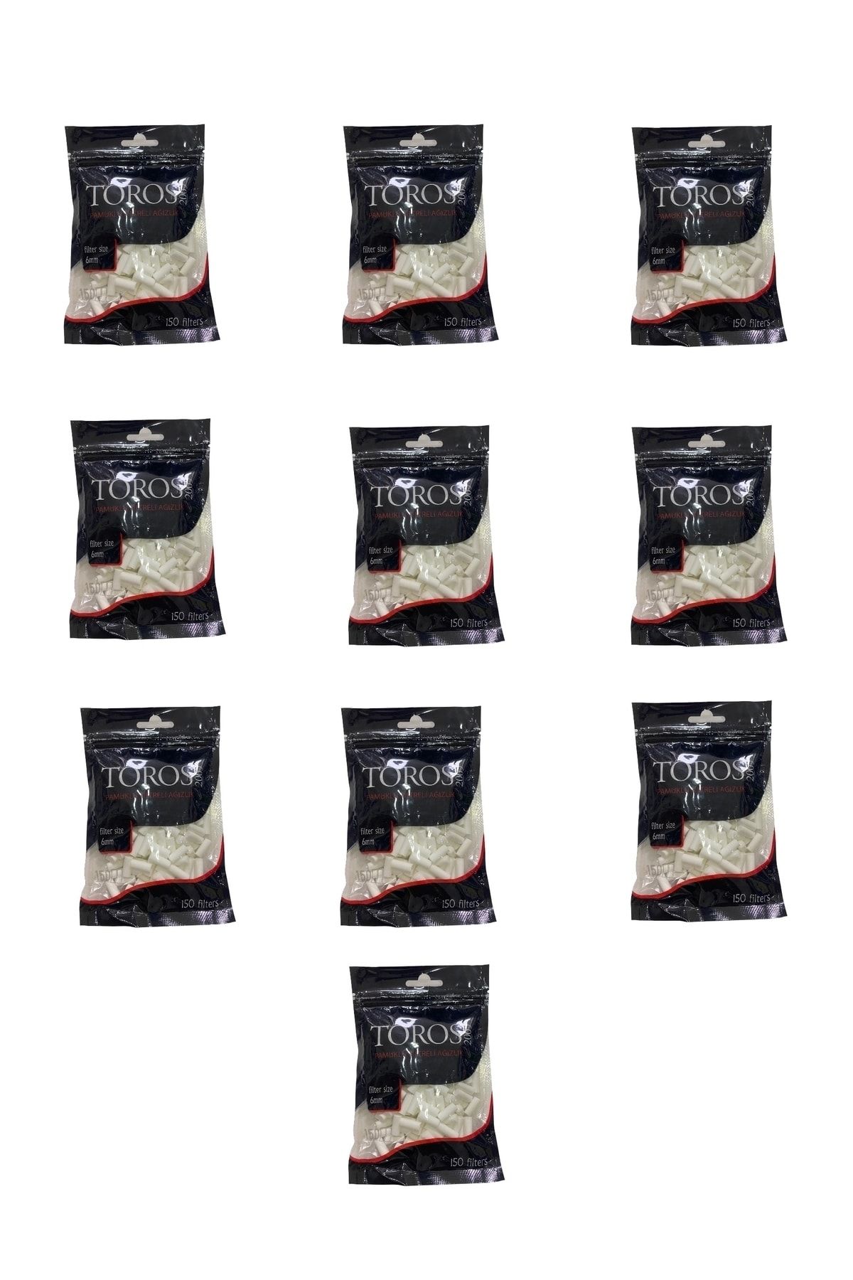 Han Tobacco Toros slım pamuklu filtre zıvana 6.0 mm 10 paket