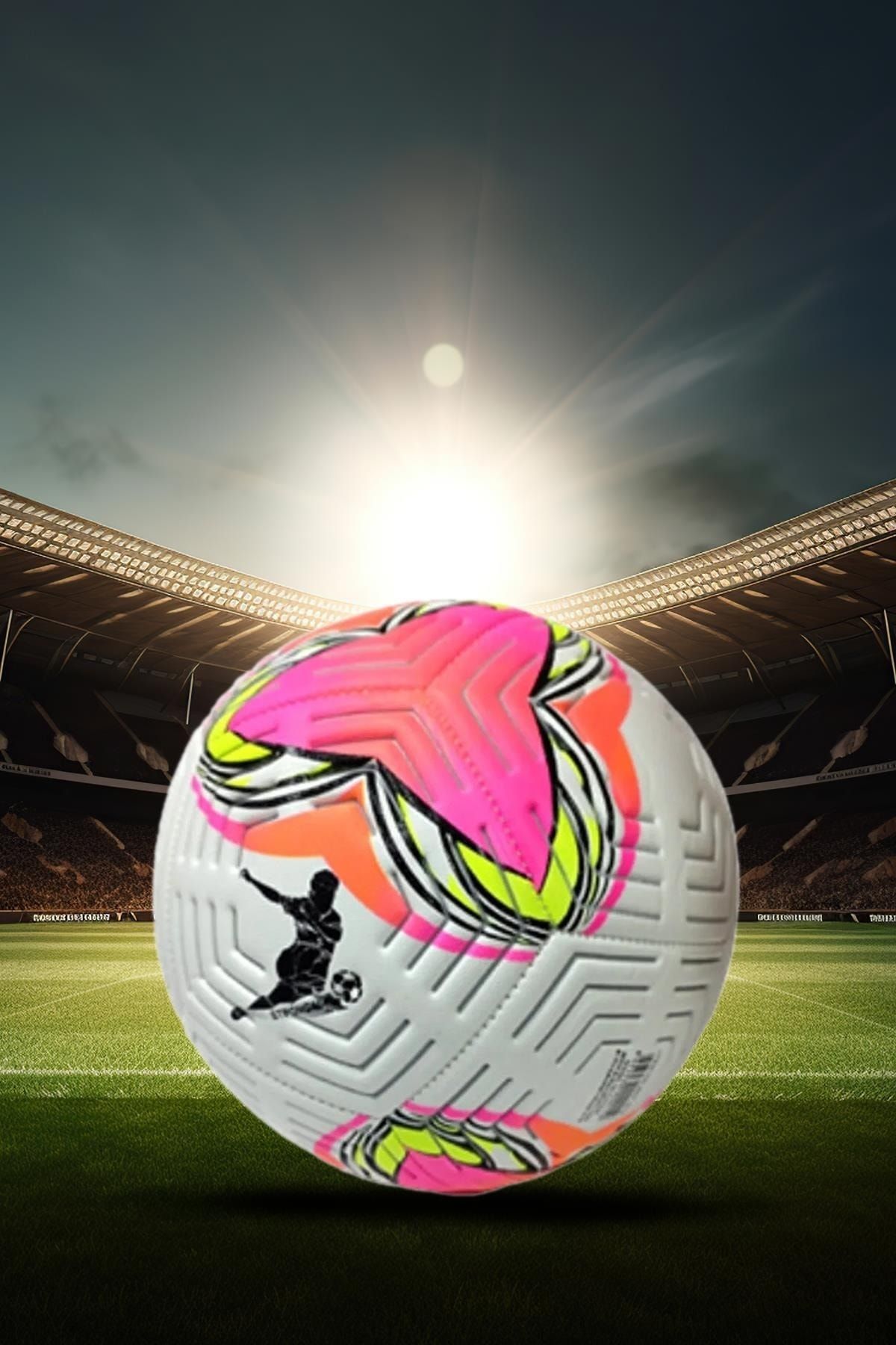 Hsport Yırtılmaz Profesyonel 5 numara dikişli futbol topu halısaha ve çim saha maç topu atina Model