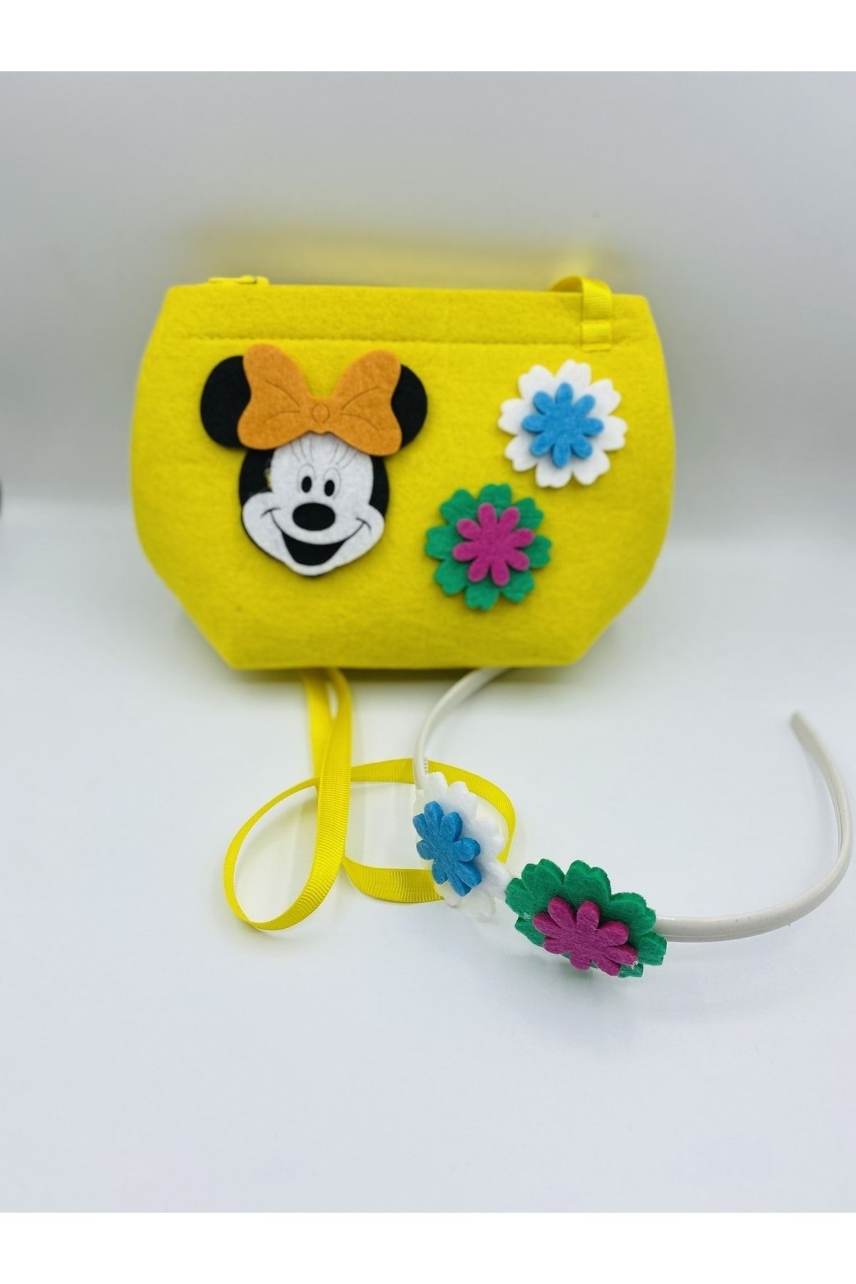 MUSCO Kız çocuk taçlı mickey mouse model çanta
