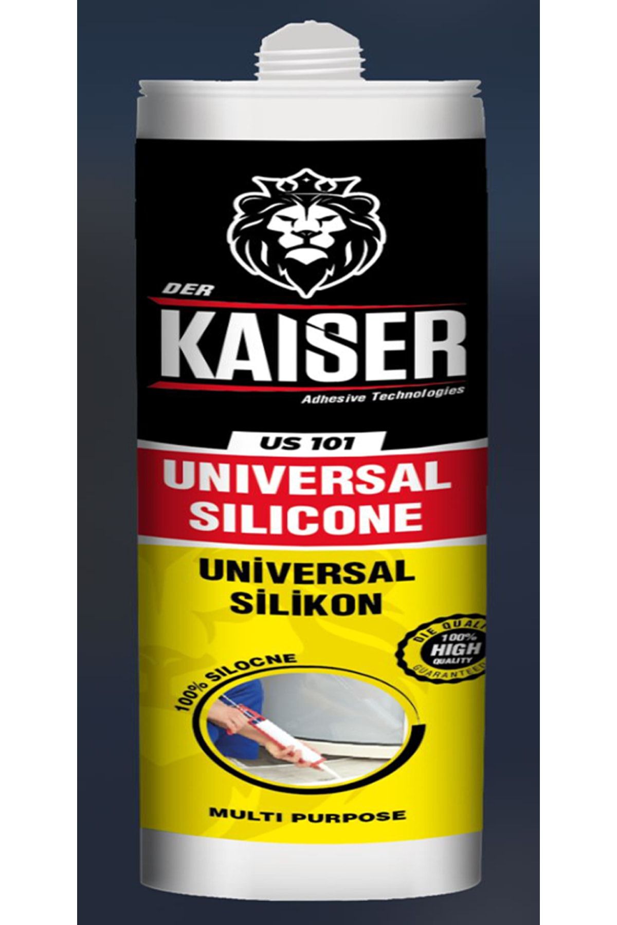 KAISER Universal Silikon Yapıştırıcı Ve Dolgu Kimyasalı Şeffaf 280 gr