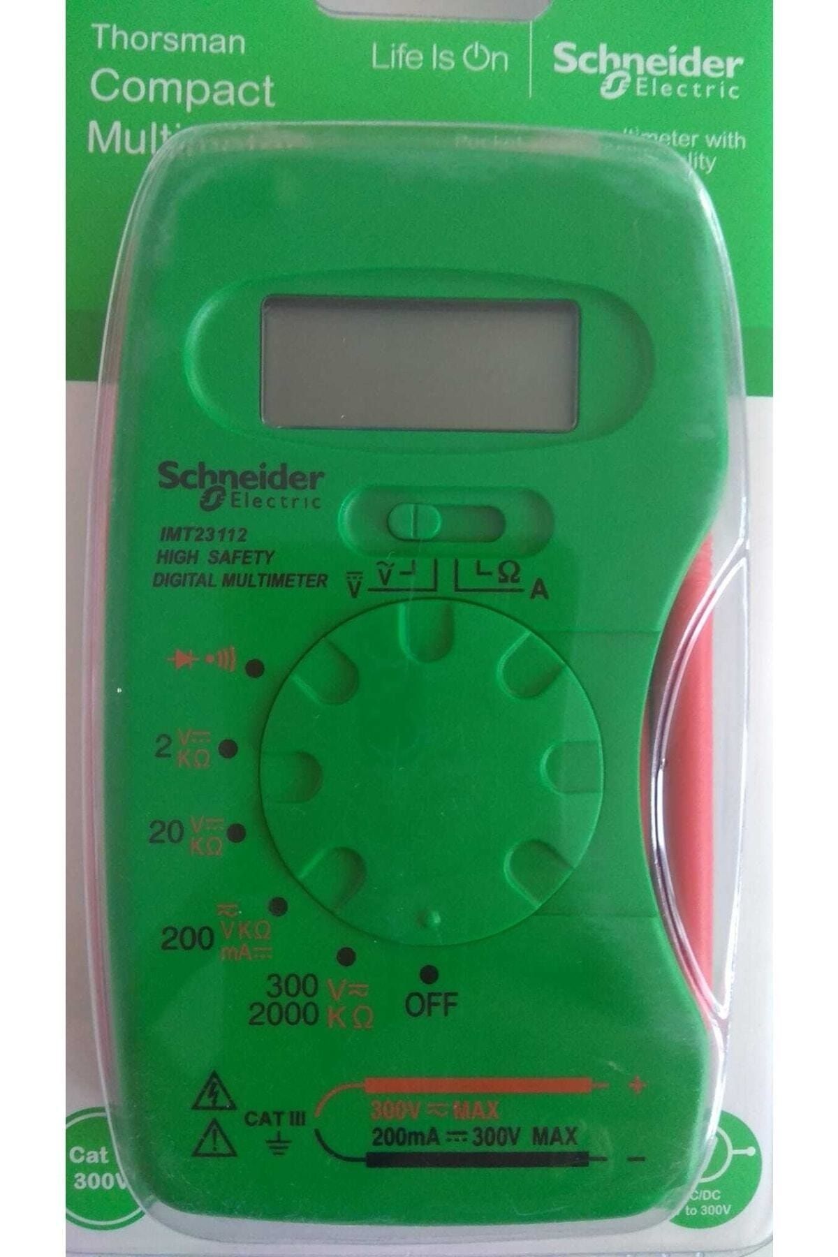 Schneider Schneıder Thorsman Kompact Digital Multimetre Cat 3