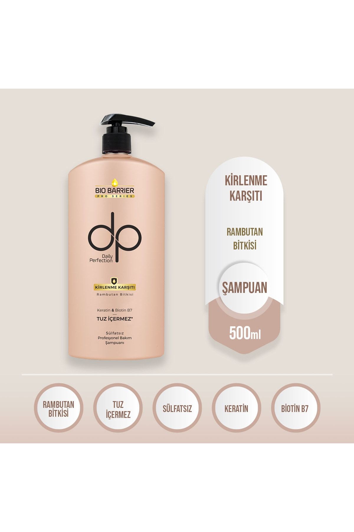 dp Daily Perfection Bio Barrier Kirlenme Karşıtı Şampuan 500 ml