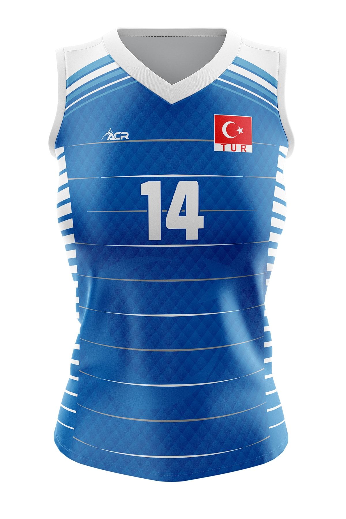 ACR Giyim Tekstil Forma Baskı Voleybol Forması Türkiye Model Dijital Baskı Kişiye Özel Tasarım Tek Üst