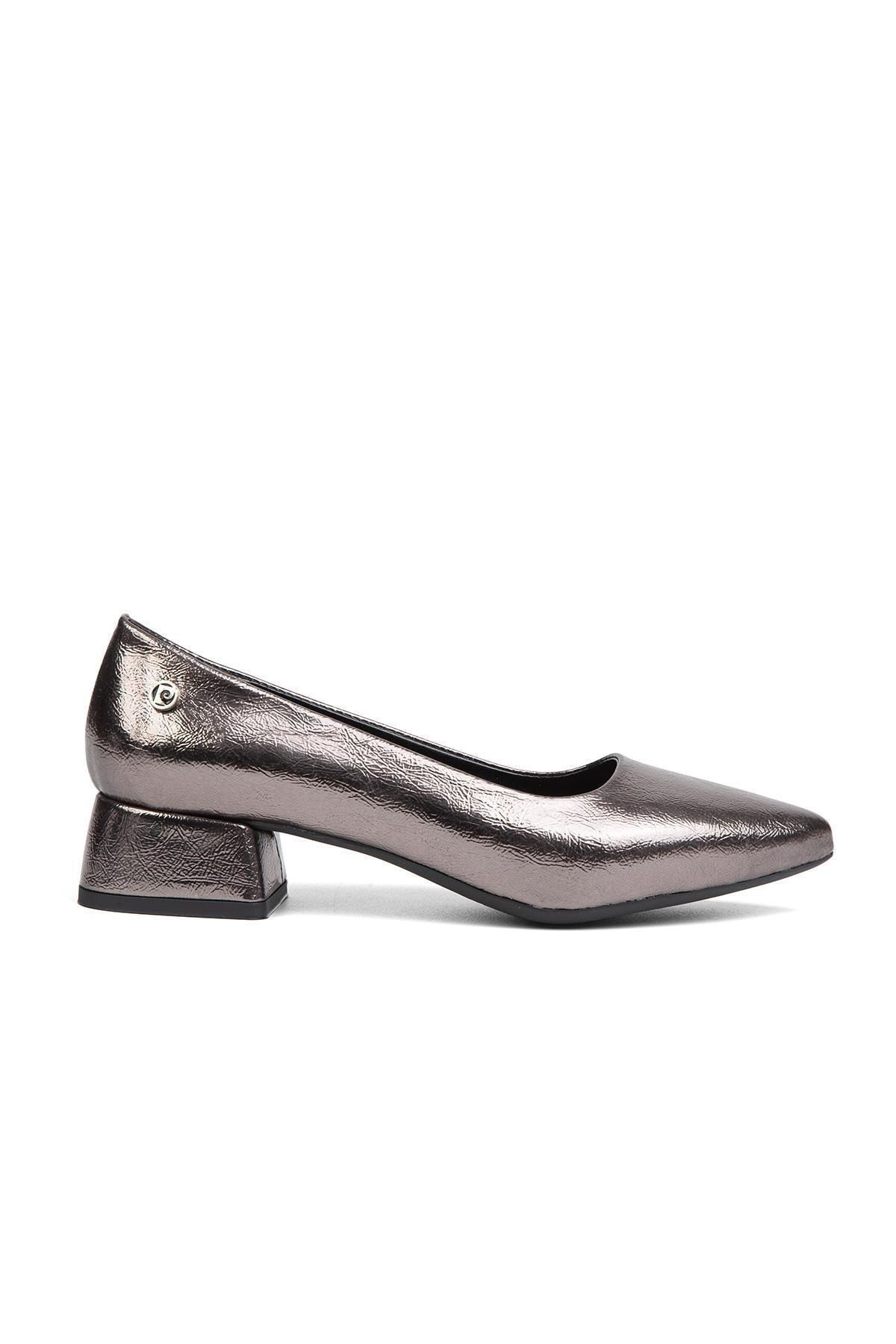 Pierre Cardin ® | PC-52009-3592 Platin Kırısık - Kadın Topuklu Ayakkabı