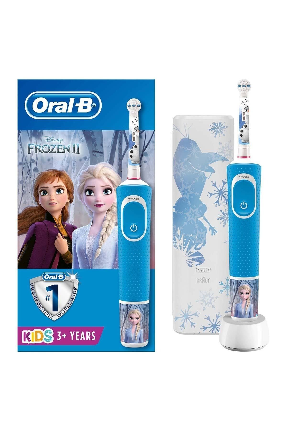 Oral-B Çocuklar Için Şarj Edilebilir Diş Fırçası D100 Frozen Özel Seri - Taşıma Kutusu