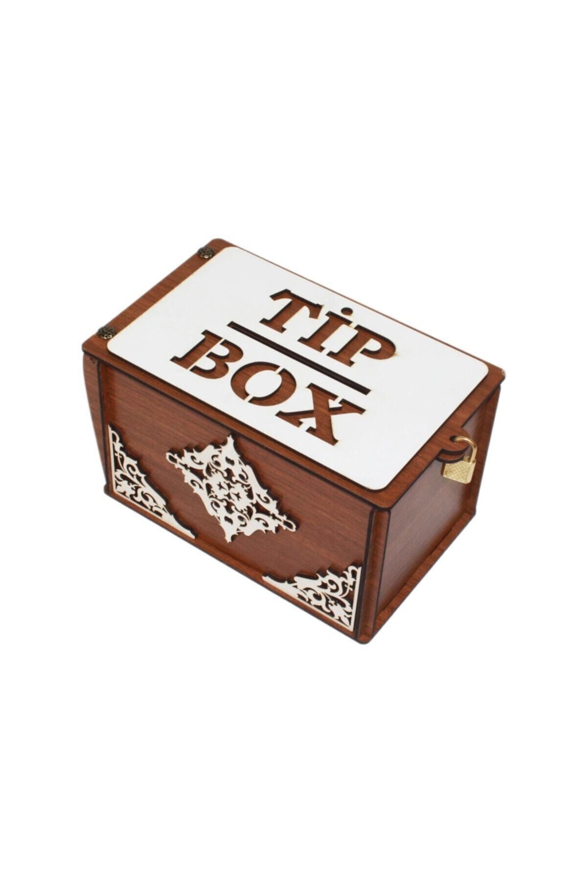 ŞKL Ahşap Tip Box Kutusu Kumbara Bahşiş Kutusu