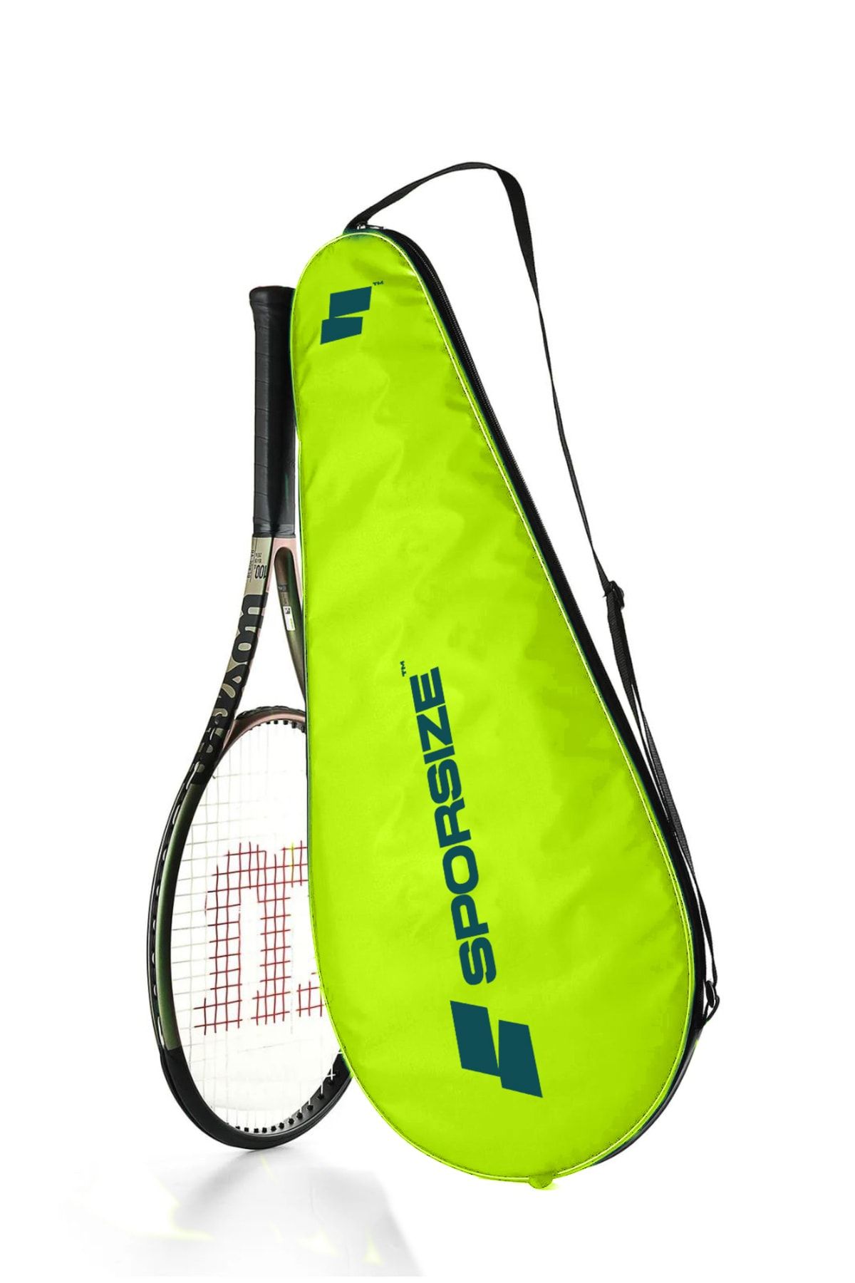 Sporsize Tennis Racket Cover Tenis Raketi Kılıfı Çantası Yeşil