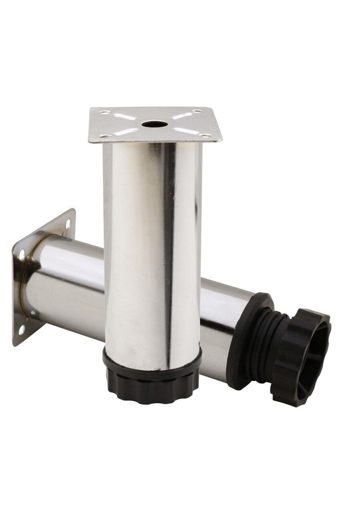 ONR HIRDAVAT 4 Adet Metal Baza Dolap Ayağı Krom 5/8/10/12/15/20 Cm (vidalar Dahil) ONR066