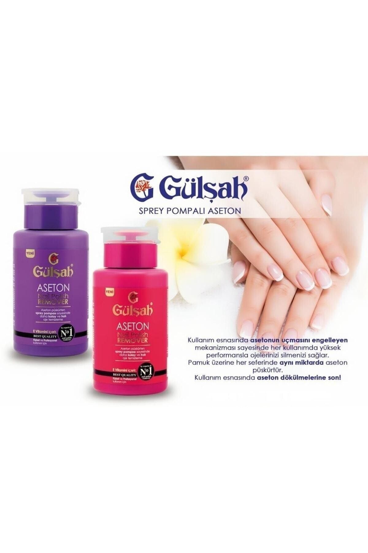 Gülşah Nail Polish Remover E Vitaminli Pompalı Aseton 175 ml