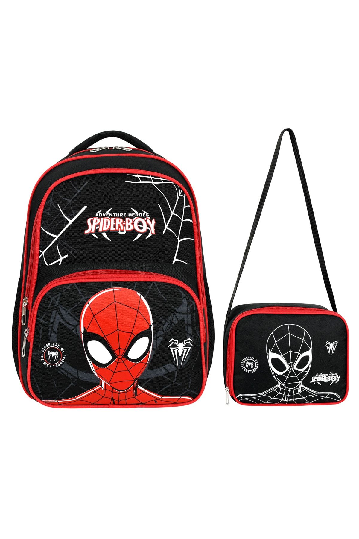Spiderman Youoy Spider Boy Örümcek İlkokul ve Beslenme Çantası Seti