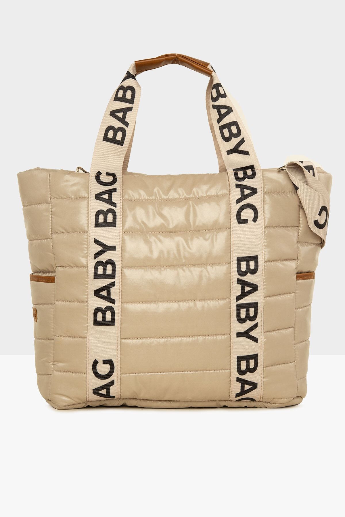 Bagmori Vizon Baby Bag Kolonlu Nakışlı Puf Anne Bebek Çantası M000008049